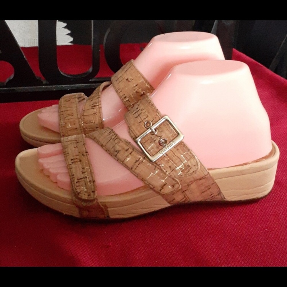Tan platform sandal